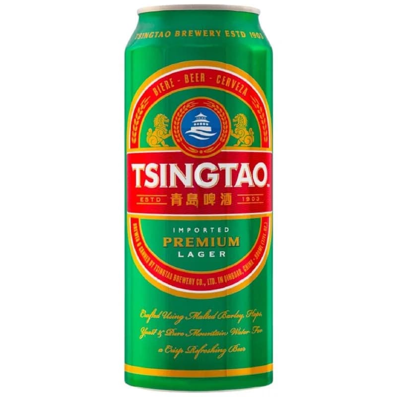 Tsingtao Премиум Лагер светлое фильтрованное пастеризованное 5%, 500мл