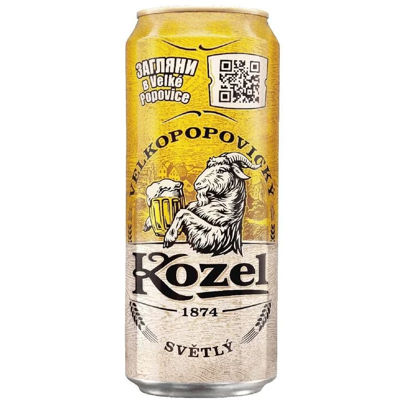 Velkopopovicky Kozel светлое 4%, 450мл