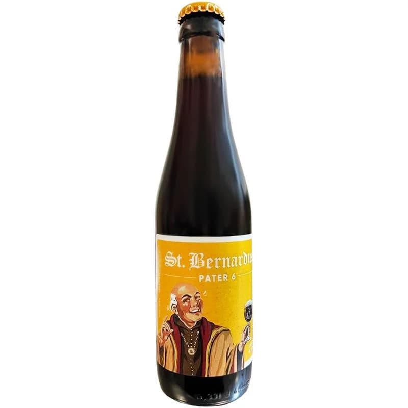 St. Bernardus Pater 6 тёмное пастеризованное нефильтрованное осветлённое, 330мл