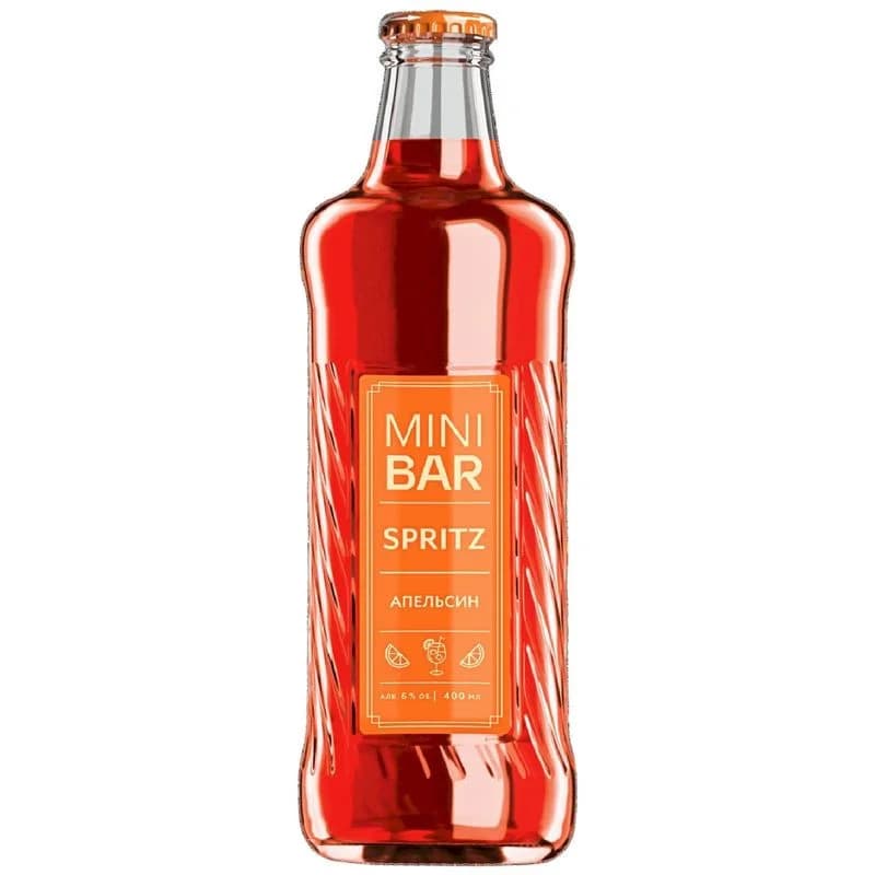 Пивной напиток Mini Bar Spritz Апельсин-Травы нефильтрованное осветлённое, 400мл