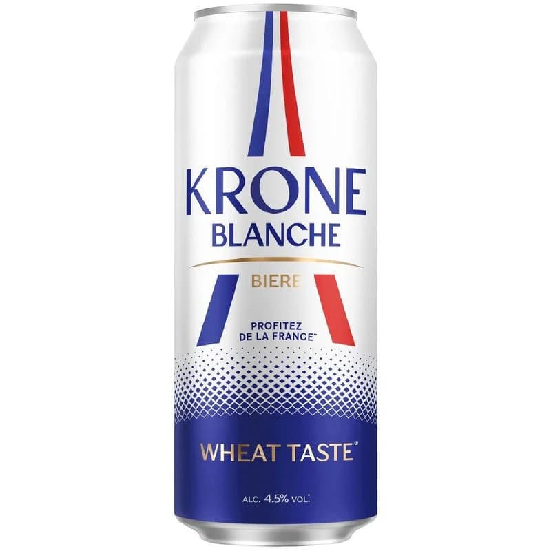 Пивной напиток Krone Blanche Biere 4.5%, 450мл
