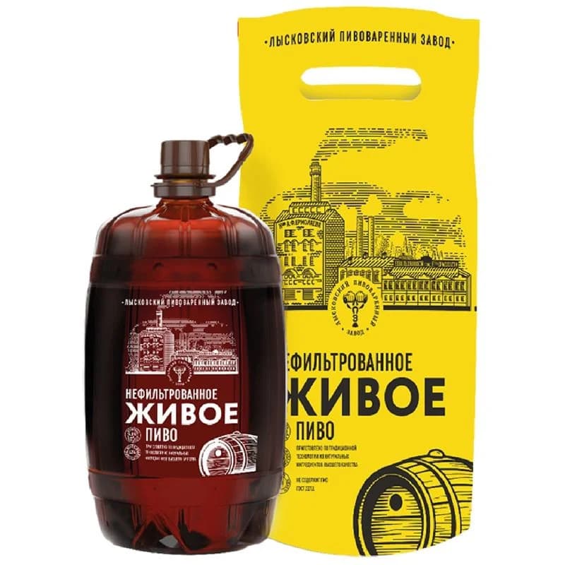 Макарий Живое нефильтрованное 4%, 1.5л