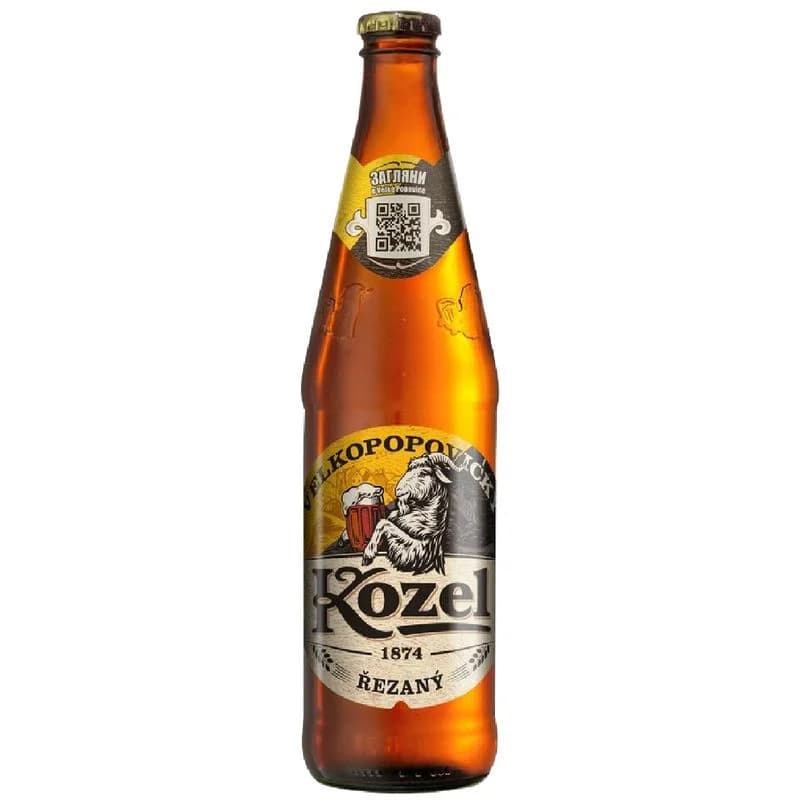 Velkopopovicky Kozel резаное светлое 4.7%, 450мл