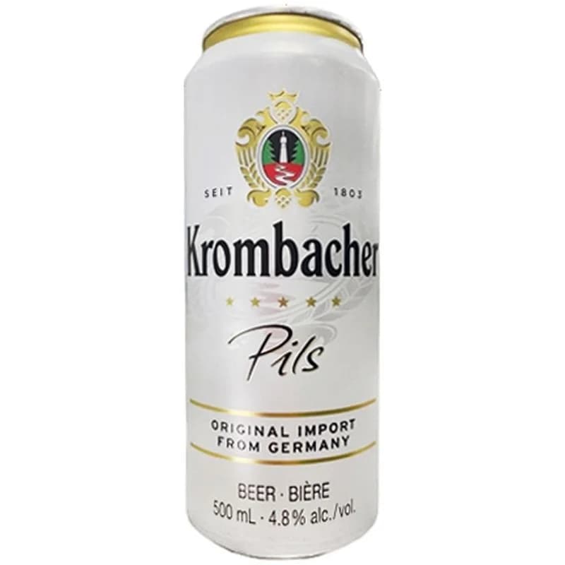 Krombacher Pils светлое пастеризованное фильтрованное, 24х500мл