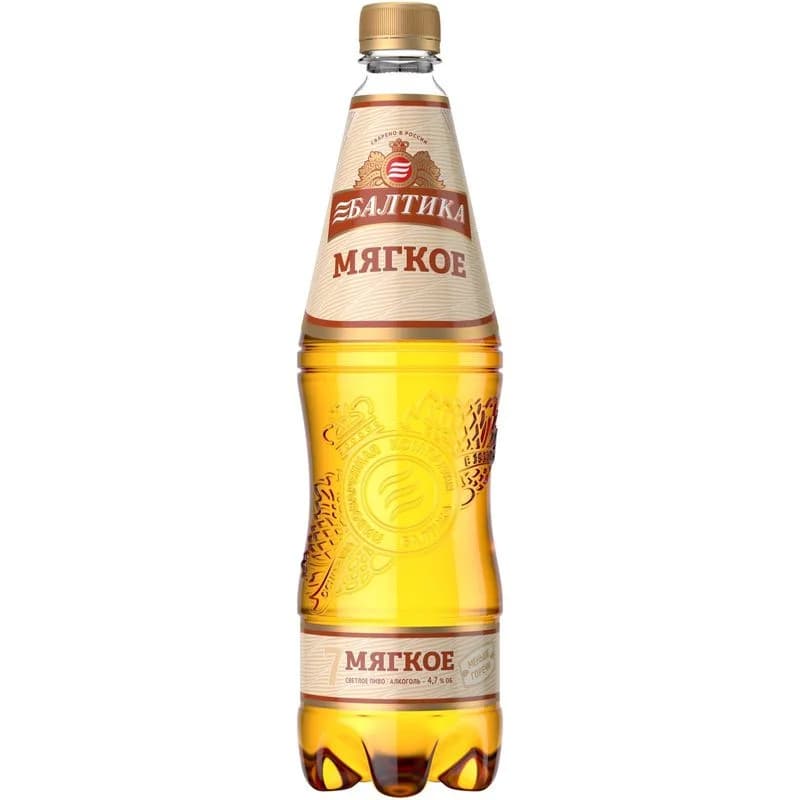 Балтика №7 Мягкое светлое 4.7%, 950мл