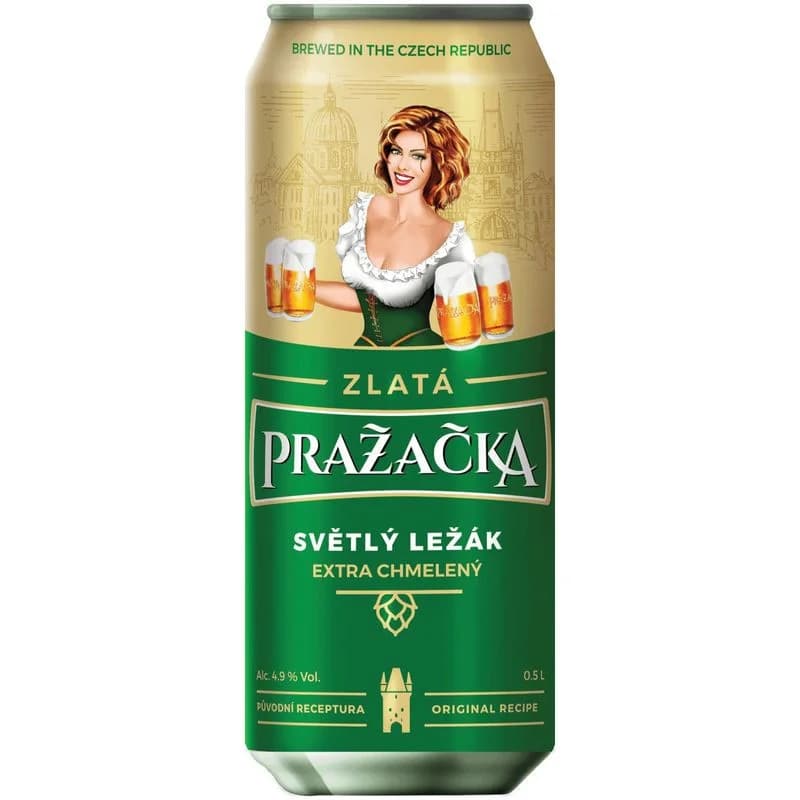 Prazacka Злата светлое 4.9%, 500мл